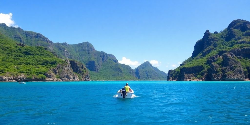 Vue pittoresque des îles Raivavae et Rapa.