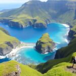 Scenic view of Rapa and Rurutu islands.