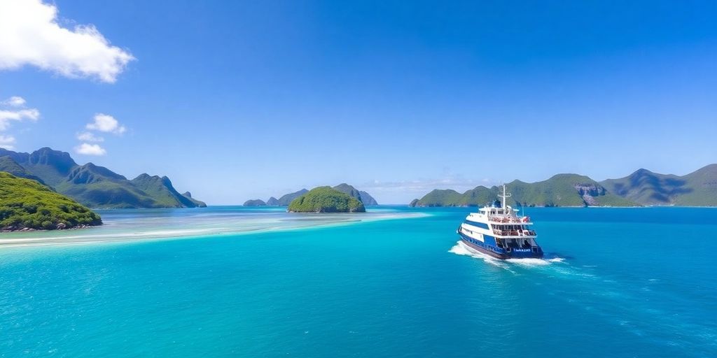 Tuhaa Pae Frachtschiff-Kreuzfahrt in den Austral-Inseln.